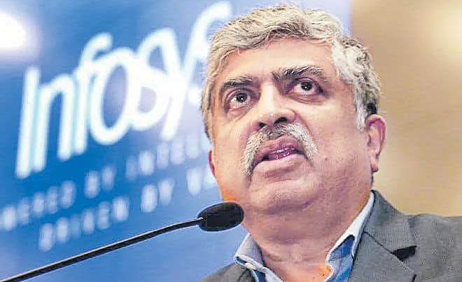 Even God can not change Infosys numbers says Chairman Nandan Nilekani - Sakshi