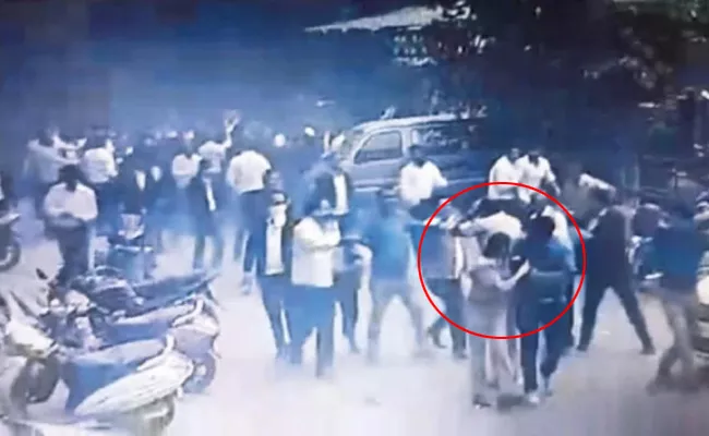 Delhi Lawyers Police Clash CCTV Footage Rescued Woman Police Officer - Sakshi