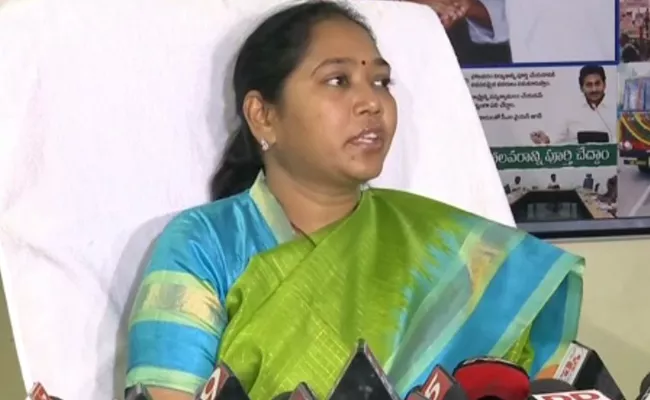 Minister Sucharita Comments On Chandrababu - Sakshi