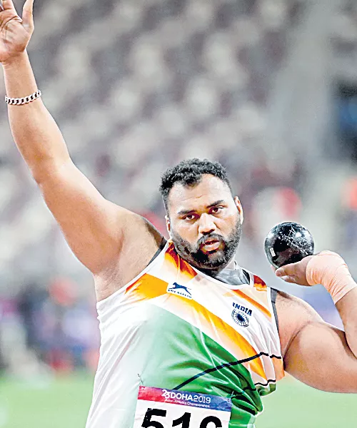 Tejinder To Be India's Flag Bearer At South Asian Games - Sakshi