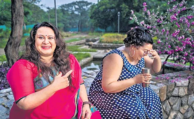 Two Ladies Giving Awareness About Obesity By Fat So - Sakshi