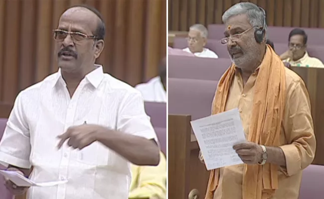 Minister Peddi Reddy Fires On TDP MLC Rajendra Prasad In Legislative Council - Sakshi