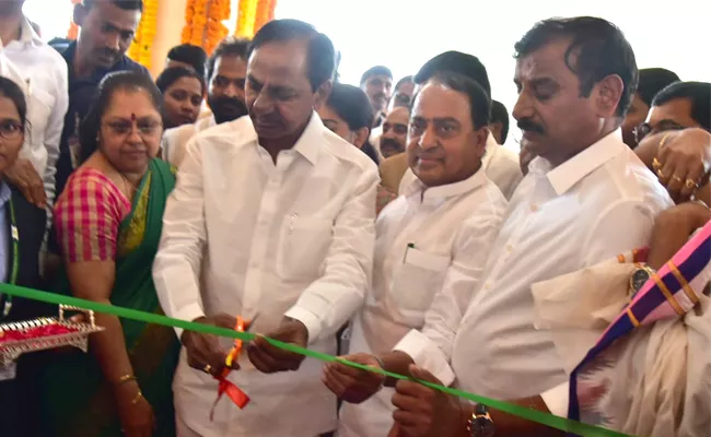 KCR speech at Inaugural Ceremony of Mahathi Auditorium in Gajwel - Sakshi