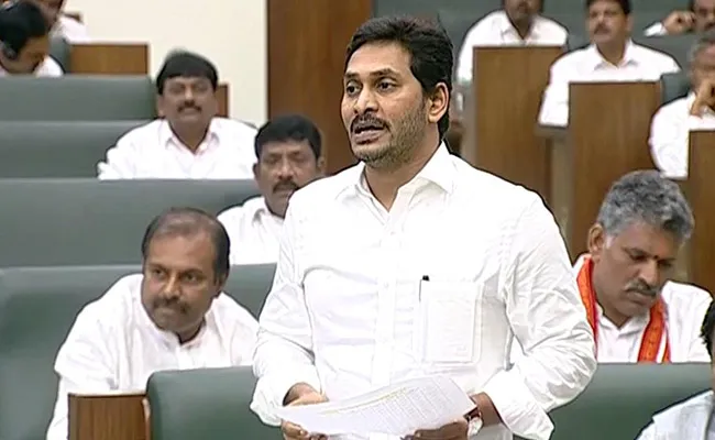 CM YS Jagan Mohan Reddy Fires on TDP Members - Sakshi