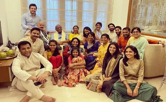 Akkineni Adithya Engagement With Aishwarya - Sakshi