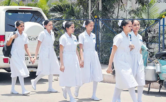 Indian Nursing Council Demands To Cancel General Nursing Course - Sakshi