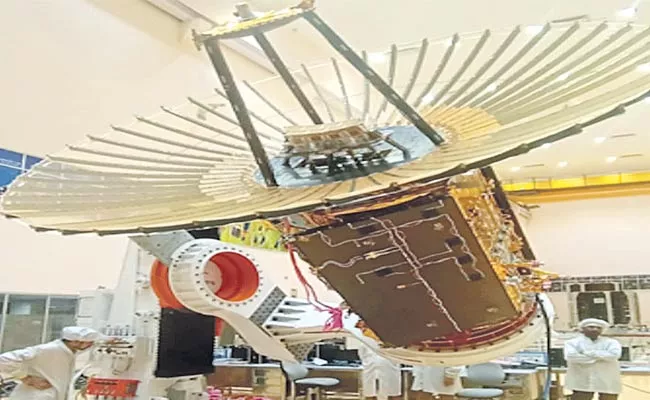 Scientists Unfurl RISAT 2BR1 Satellite Antenna - Sakshi