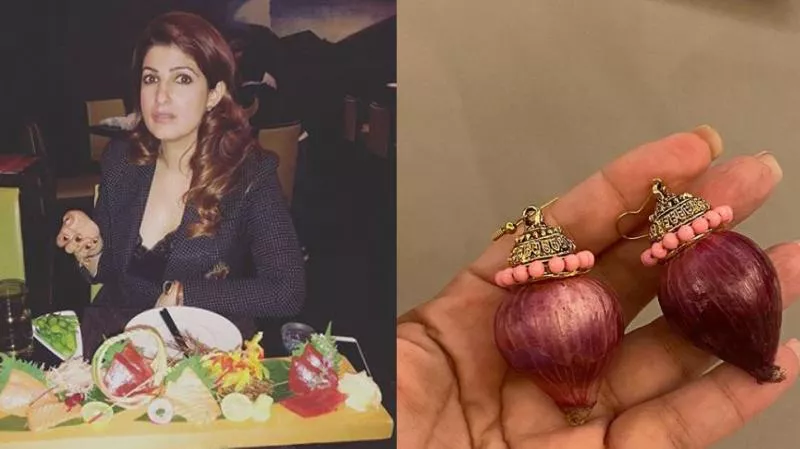 Twinkle Khanna Happy To Receive Onion Earrings - Sakshi