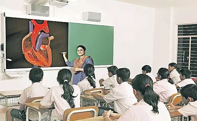 AP Government Establishment Of Virtual Classrooms In 105 Gurukul Schools - Sakshi