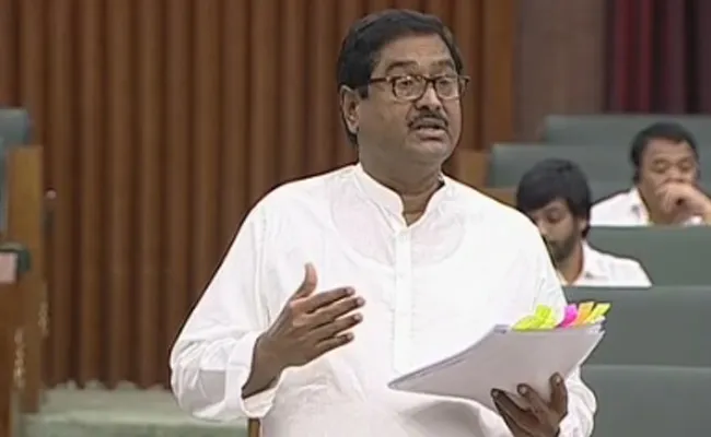 YSRCP MLA Dharmana Prasada Rao Speech Over Amaravati Construction - Sakshi