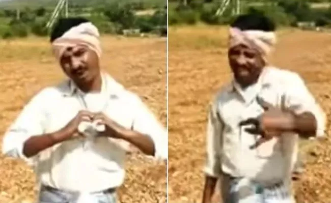 Viral Video: Karnataka Farmer Sings Justin Bieber Song - Sakshi