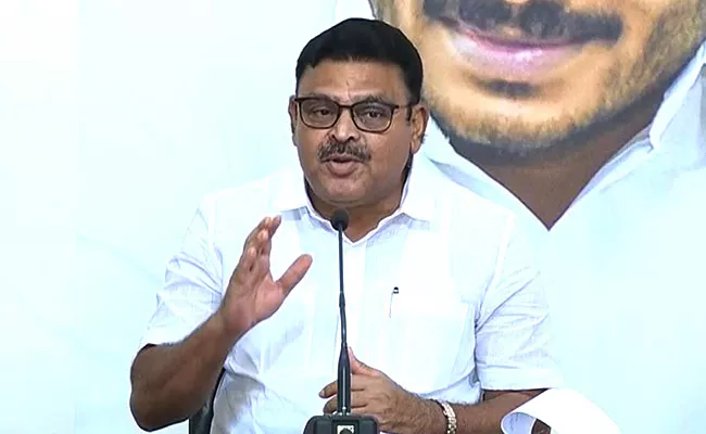 Ambati Rambabu Criticises chandrababu Over Three Capitals construction - Sakshi