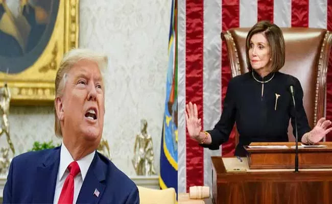 Trump Impeachment Nancy Pelosi Says He Gave Us No Choice - Sakshi