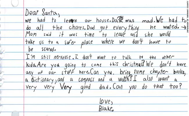 7 Year Old Writes Letter To Santa In Texas - Sakshi