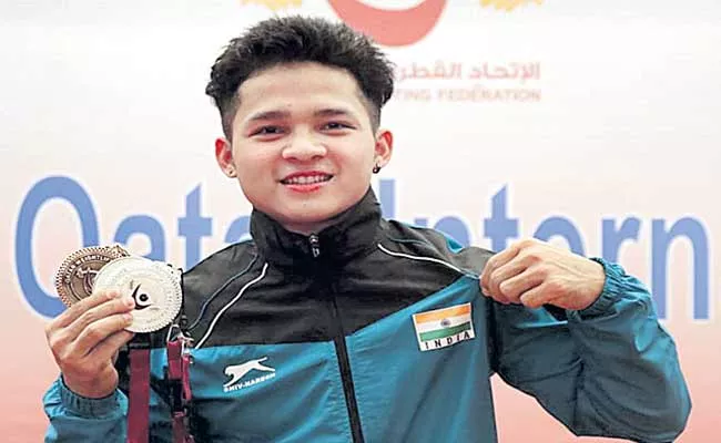 Jeremy Lalrinnunga Wins Silver At Qatar International Cup - Sakshi