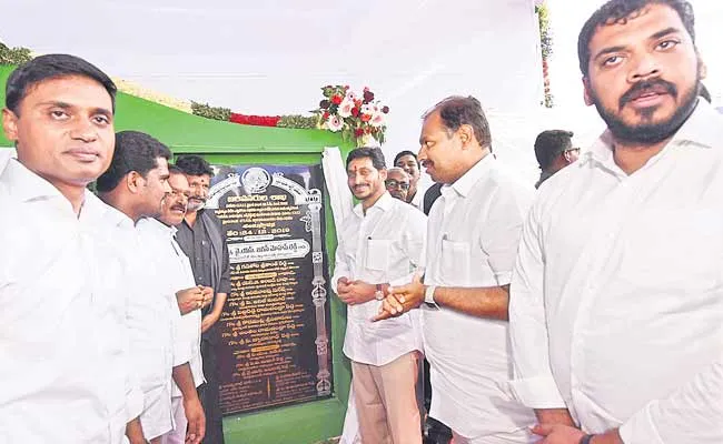 CM Jagan lays foundation stone for development works