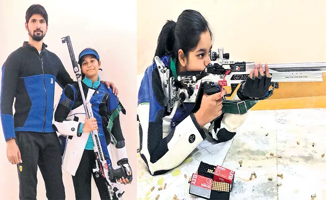 Sriya Reddy National Level Performance in Rifle Shooting - Sakshi