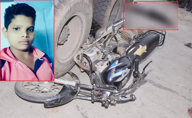 Student Died in Lorry Accident Prakasam - Sakshi