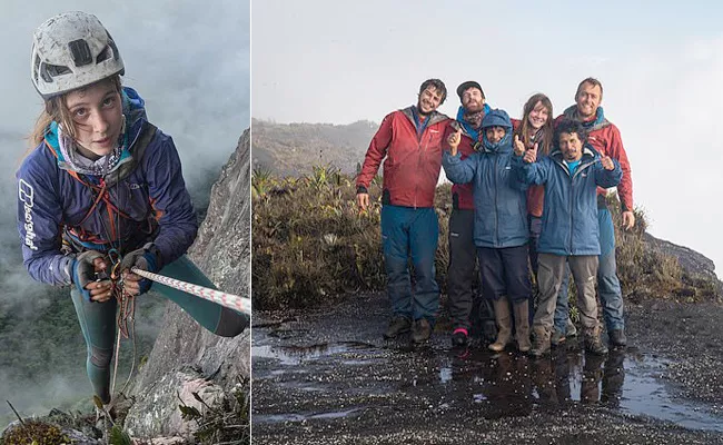 Anna Taylor Becomes First Woman To Climb Floating Island - Sakshi