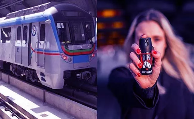 Pepper Spray Will Be Allowed In Metro Trains By Women In Hyderabad  - Sakshi