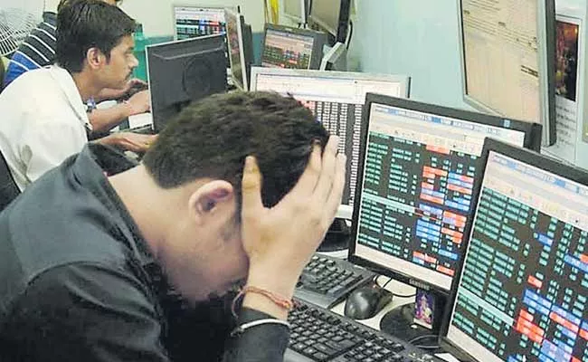 Sensex Cracks Over 334 Pts And Nifty Tumbles Below 12000 - Sakshi