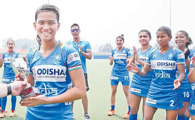 India Won The Junior Womens Hockey Tournament - Sakshi