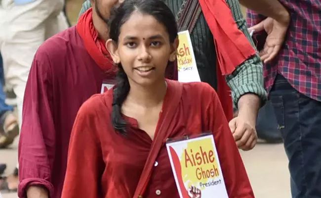 Who Is Aishe Ghosh JNU President - Sakshi