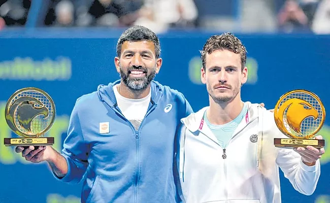 Rohan Bopanna Wins Doubles Title In Doha - Sakshi