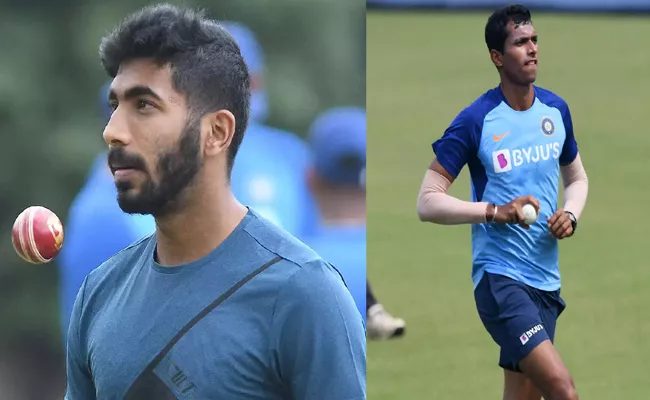 Jasprit Bumrah And Navdeep Saini Fire Warning - Sakshi