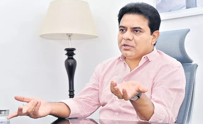 KTR Exclusive Interview With Sakshi Over Municipal Elections