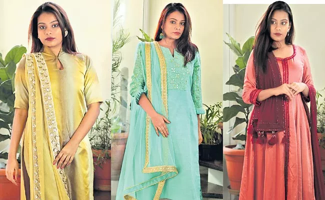 Kurta Pajamas Make Great Looks At Parties - Sakshi