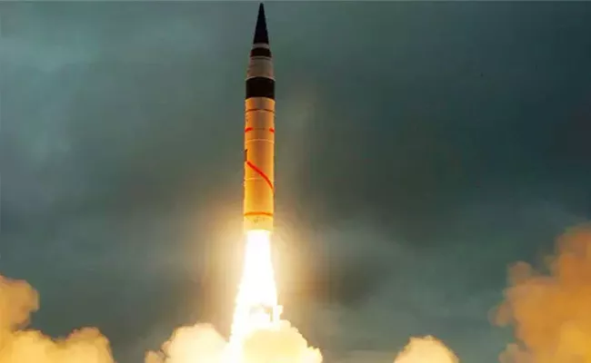 India Successfully Test Fires Nuclear Capable K Four Ballistic Missile - Sakshi