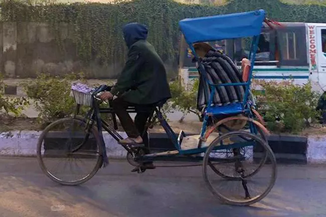 Rickshaw Puller Wraps Dog in Blanket, Gives it a Ride - Sakshi