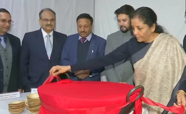 Nirmala Sitharaman At Halwa Ceremony Held At Ministry Of Finance - Sakshi