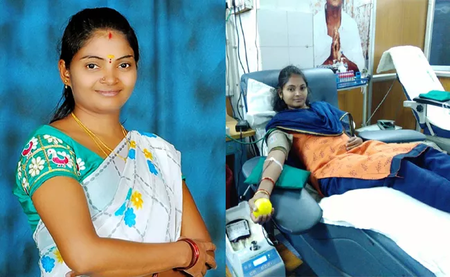 Young Woman Thulasi Blood Donation Story YSR kadapa - Sakshi