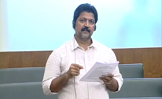 Vallabhaneni Vamsi Speech At Assembly Over Amma Vodi - Sakshi