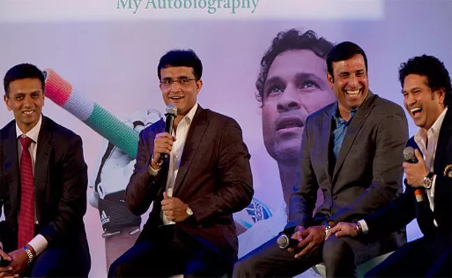 Ganguly Asks About Tendulkar Dravid And Kumble - Sakshi