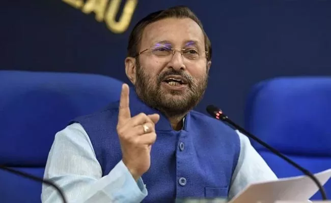 Prakash Javadekar Made Controversial Comments In Press Conference - Sakshi