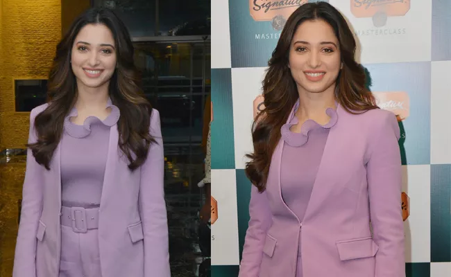 Tamannaah Visit Park Hotel in Hyderabad - Sakshi