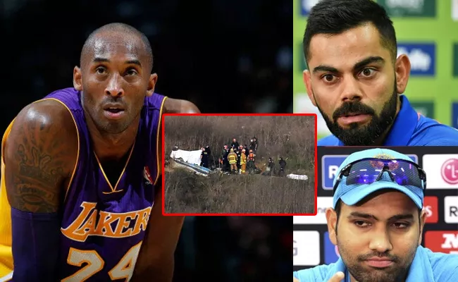 Virat Kohli, Rohit Sharma Mourn Kobe Bryant - Sakshi