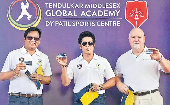 Sachin Launches Tendulkar Middlesex Global Academy - Sakshi