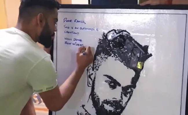 Virat Kohli Receives Special Gift By His Fan - Sakshi