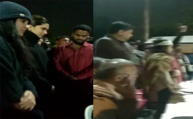 Deepika Padukone Joins Protest At JNU - Sakshi