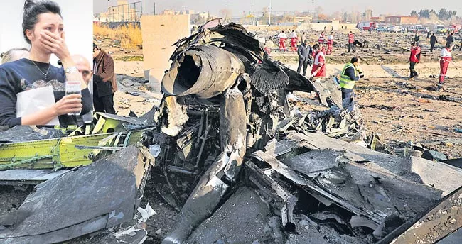 Ukrainian plane carrying 180 passengers crash in Tehran - Sakshi