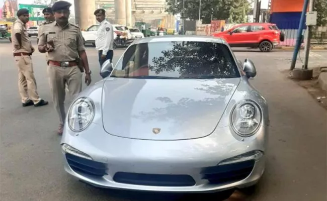 RTO Slaps Huge Fine On Porsche Car For Not Having Valid Papers - Sakshi