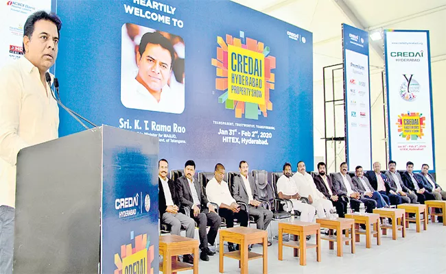 KTR Speech in Credai Property Show Ninth Anniversary - Sakshi