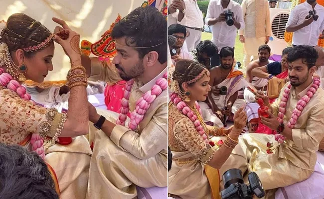 Mahat Raghavendra Tied Knot With Prachi Mishra - Sakshi