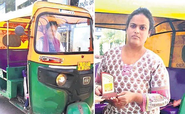 Special Story About Lady Auto Driver Ankita Shah - Sakshi