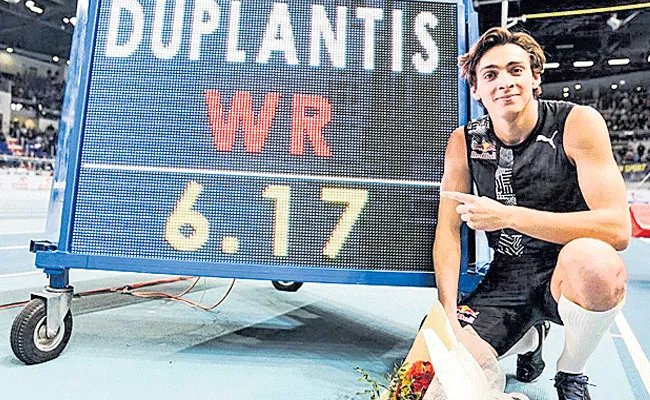 Armand Duplantis Sets Pole Vault World Record In Poland - Sakshi