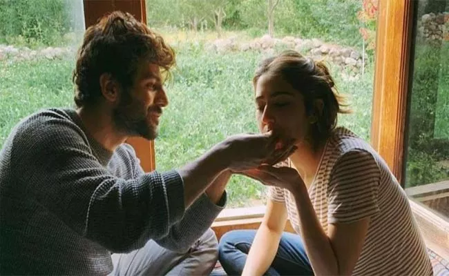 Kartik Aaryan Feeds Sara Ali Khan Fans Wonder About This Picture - Sakshi